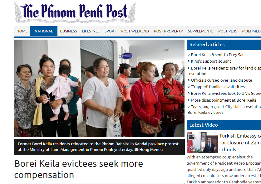 Borei Keila evictees seek more compensation