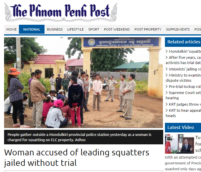 Woman accused of leading squatters jailed without trial