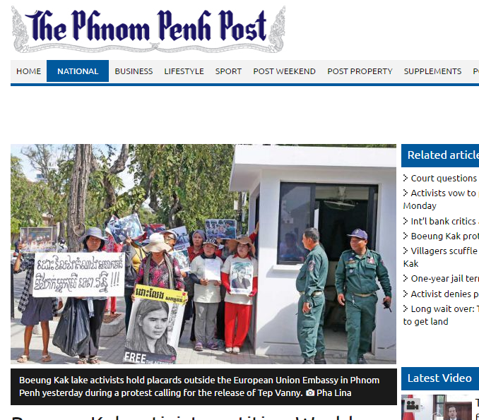 Boeung Kak activists petition World Bank, EU