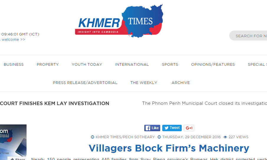 Villagers Block Firms Machinery