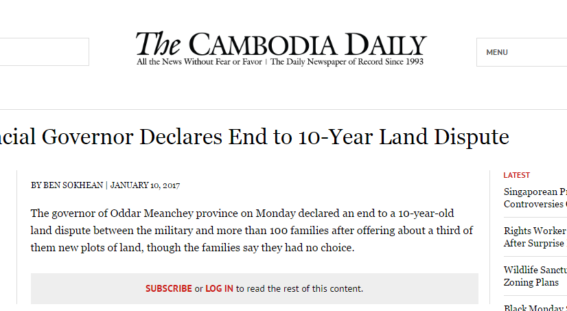 Provincial Governor Declares End to 10-Year Land Dispute