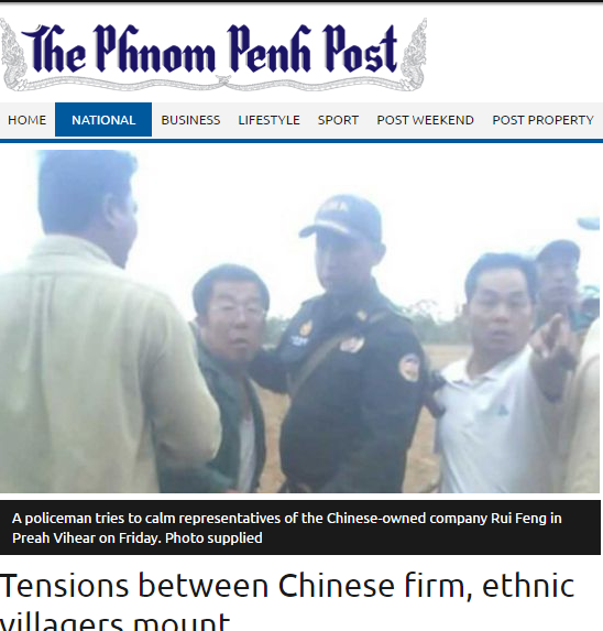 Tensions between Chinese firm, ethnic villagers mount
