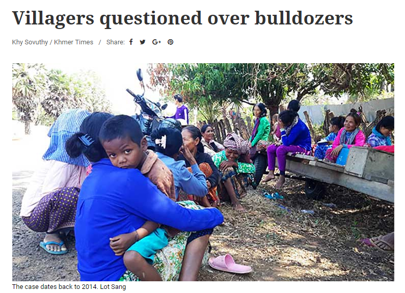 Villagers questioned over bulldozers
